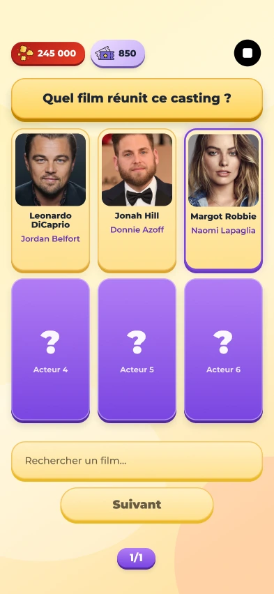 Écran du jeu Le casting : trois acteurs dévoilés, trois encore cachés