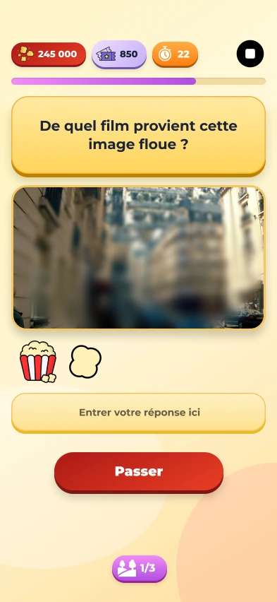 Écran du jeu La mise au point : une image floue à identifier